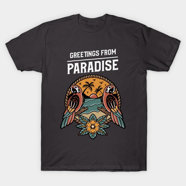 Tropical Paradise T-Shirt by Tip Top Tee's